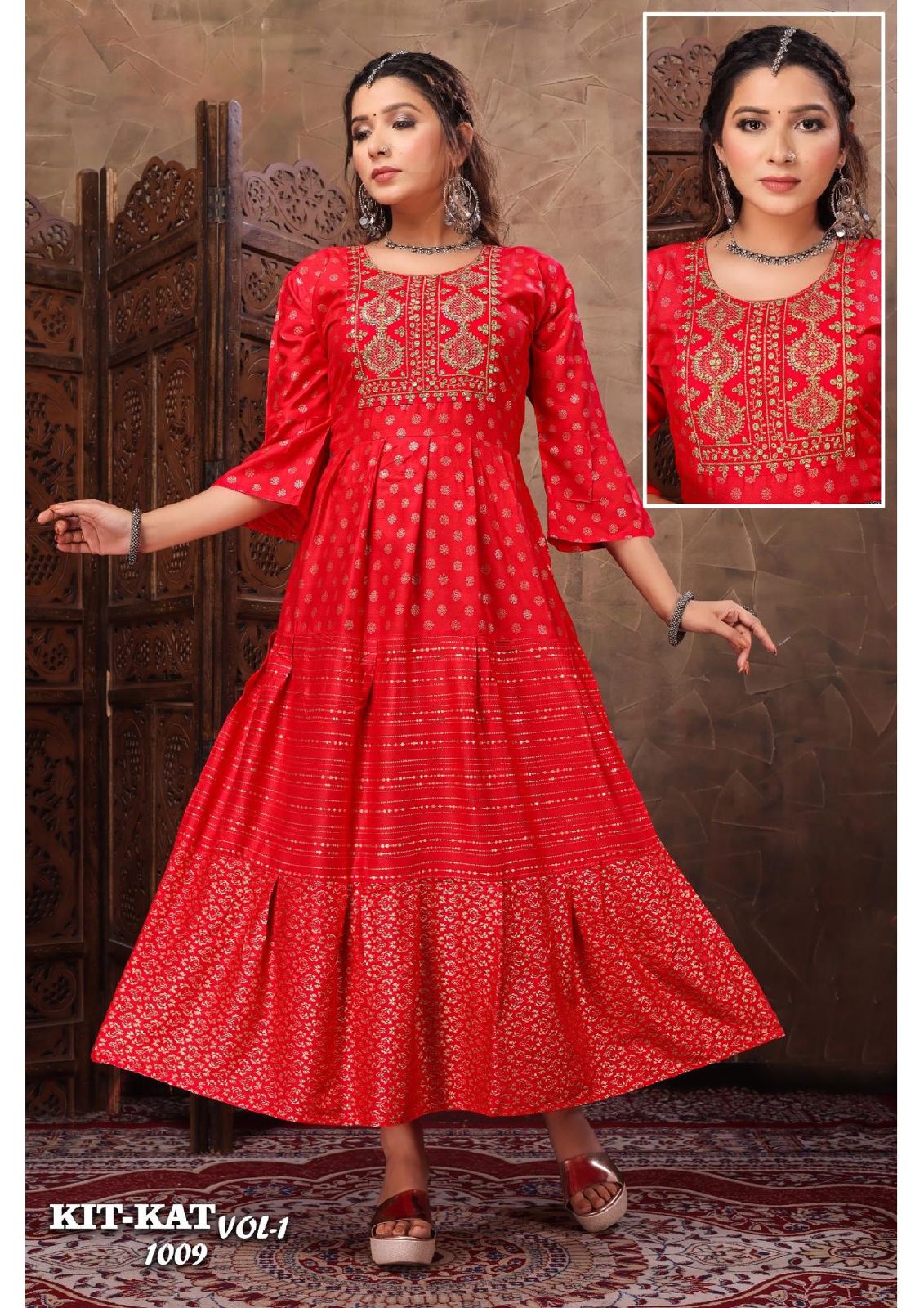 Bq Kit Kat Vol 1001-1010 Anarkali Kurti Catalog